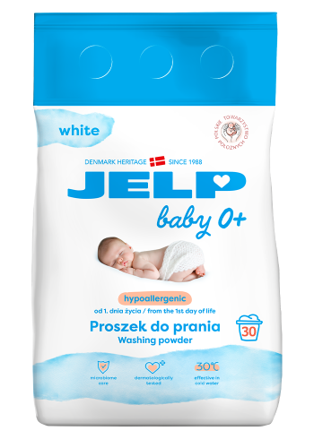 Hypoalergenní prací prášek na bílé prádlo 2,25 kg 30 praní - Jelp